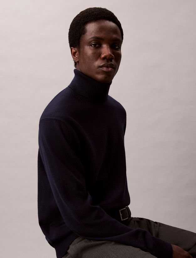 Merino Wool Turtle Neck Jumper