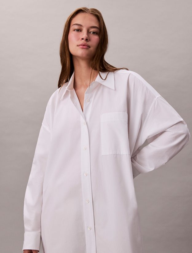 Cotton Relaxed Shirt Dress