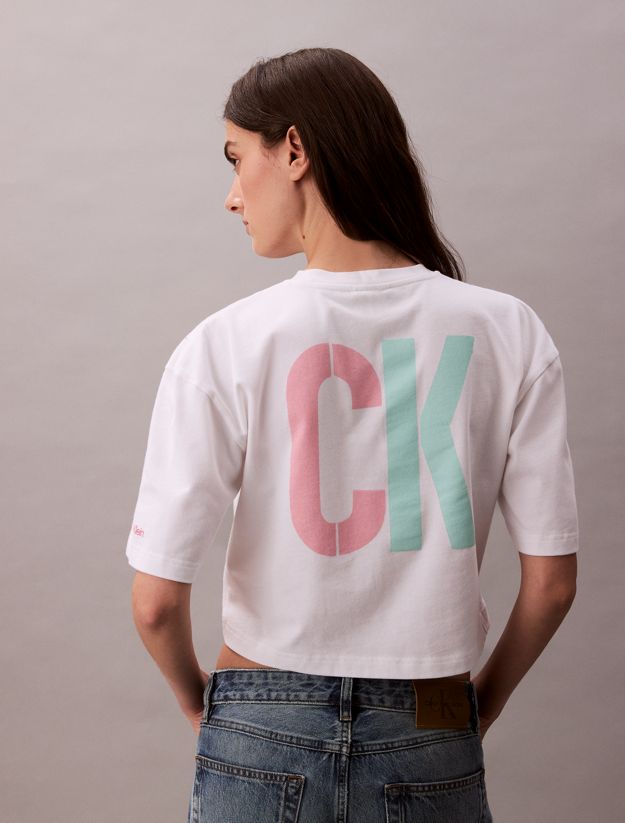 Marc Hundley Pride Graphic Relaxed Cropped T-Shirt