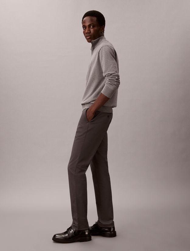 Slim Sateen Chino Trouser