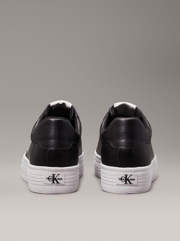 Leather Platform Trainers