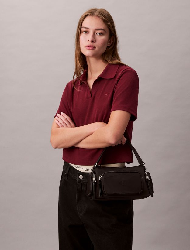 Soft Satin Nylon Shoulder Bag