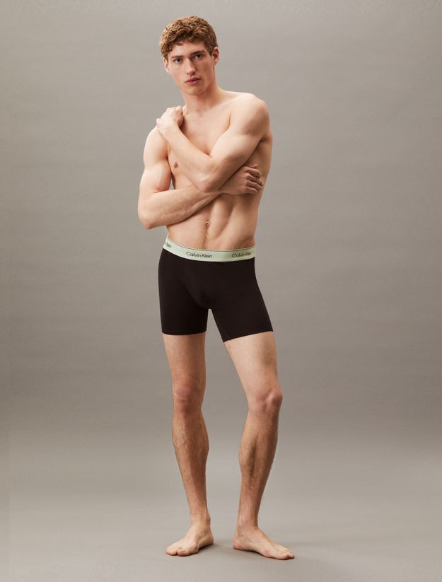 3 Pack Boxer Briefs - Icon Cotton Stretch