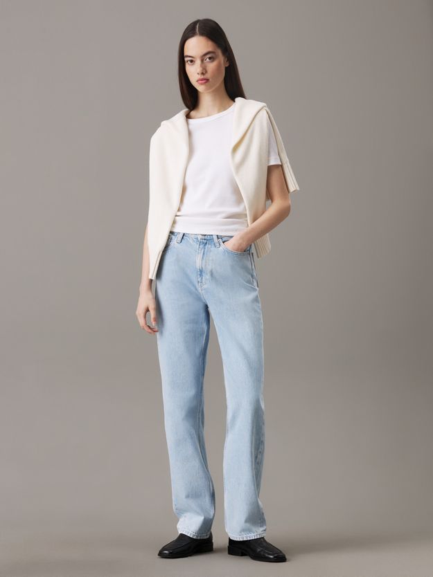 High Rise Straight Jeans
