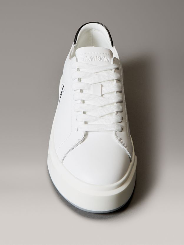 Leather Signature Logo Trainers