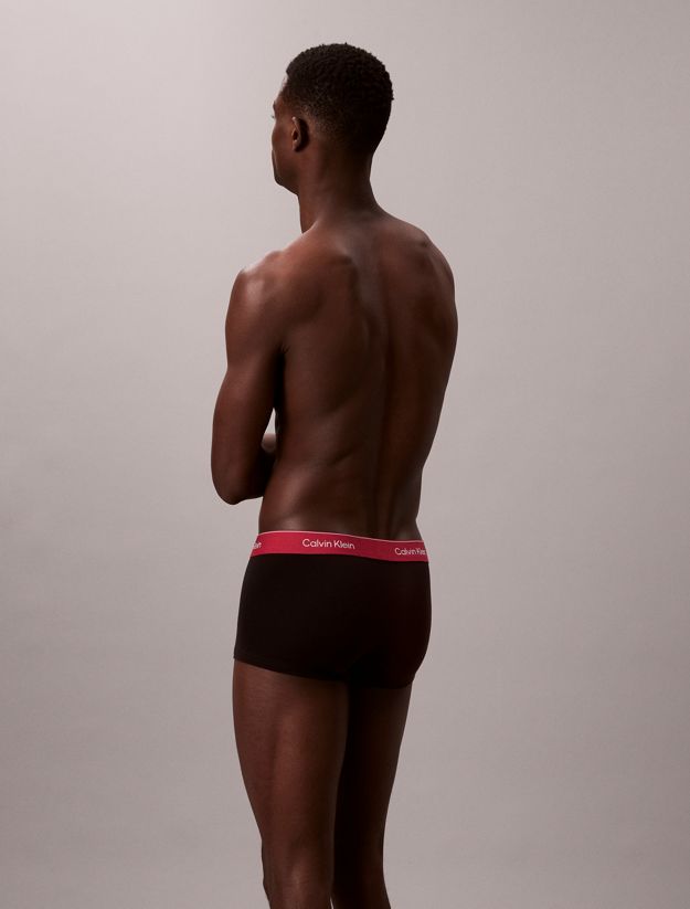 3 Pack Low Rise Trunks - Icon Cotton Stretch