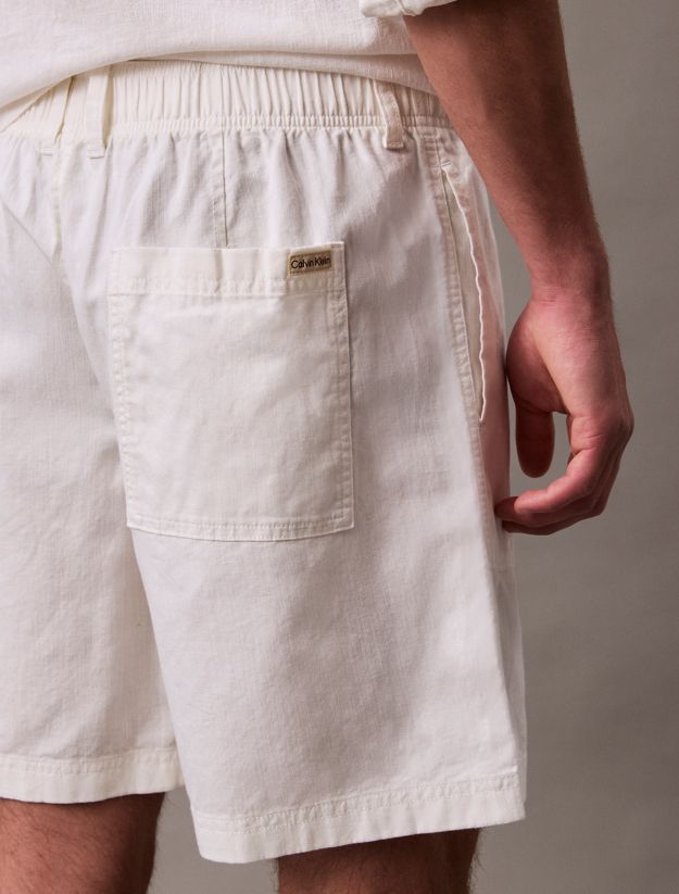 Cotton Linen Twill Shorts