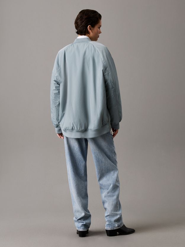 Long Padded Bomber Jacket