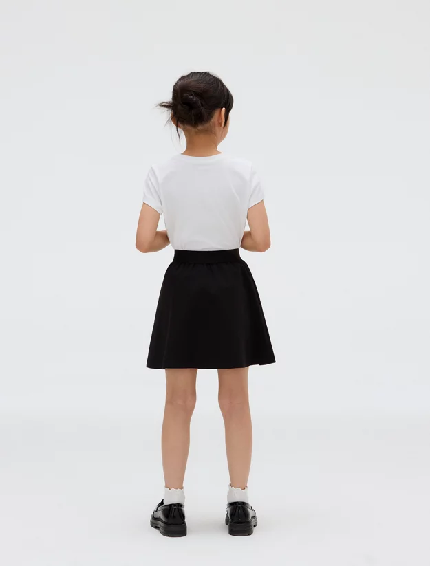 Flared Punto Milano Skirt