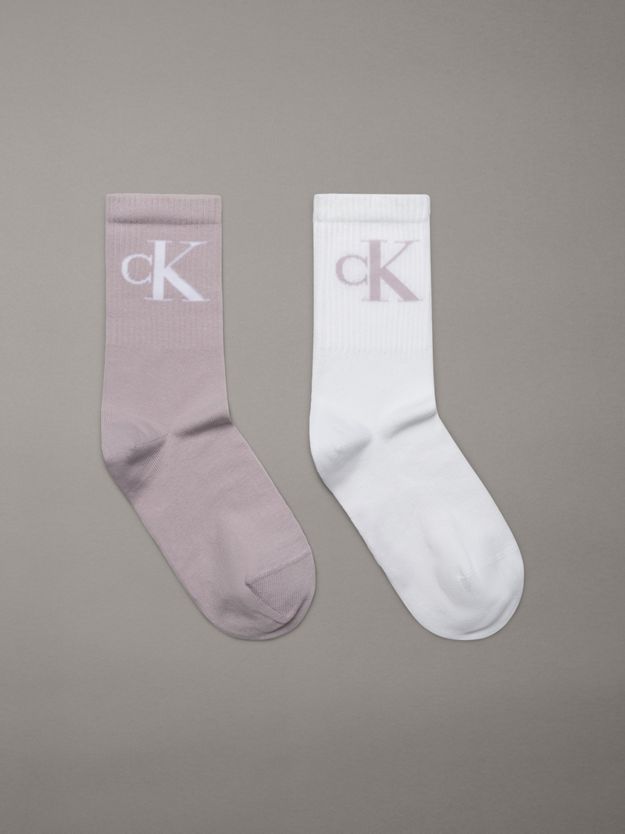 2 Pack Soft Cotton Stretch Crew Socks