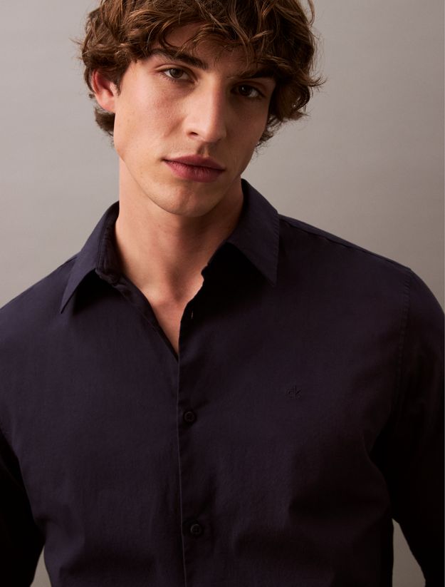 Slim Stretch Poplin Shirt