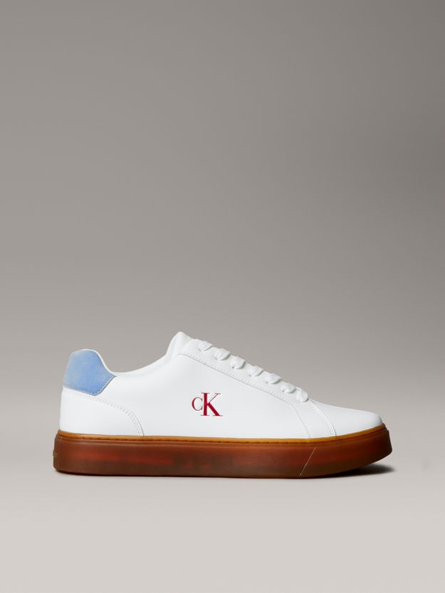 Smooth Leather Flexible Sole Trainers