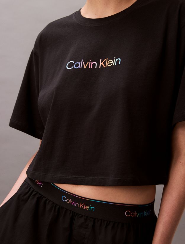 Boxy Cropped Pyjama Top - Pride