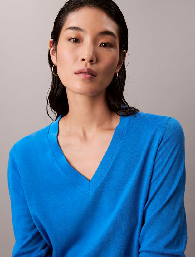 Merino Wool V-Neck Jumper