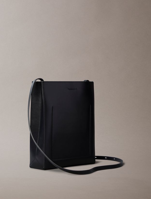 Leather Crossbody Tote Bag