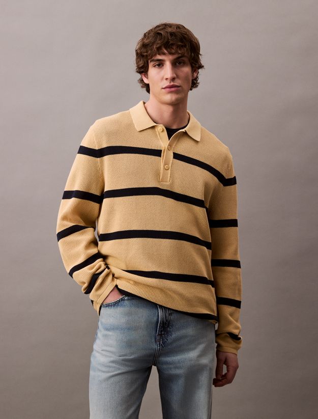 Striped Relaxed Polo