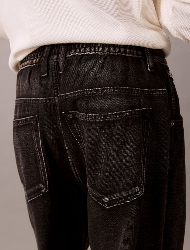 Cotton Linen Pull On Jeans