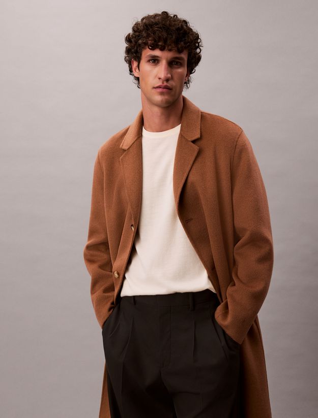 Relaxed Double Face Wool Coat