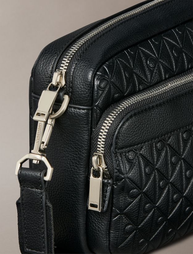 Embossed Allover Monogram Camera Bag