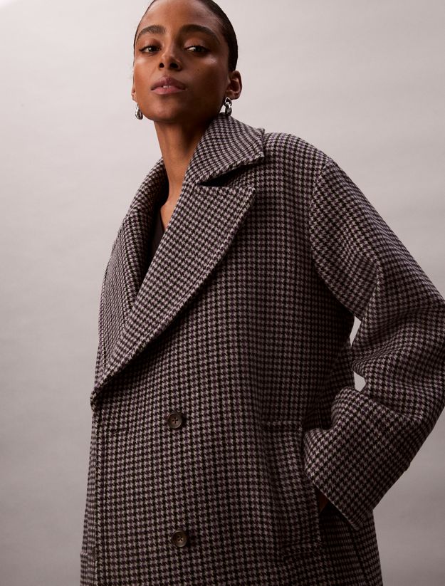 Houndstooth Peacoat