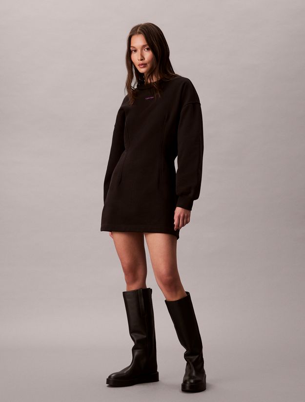 Cotton Terry Sweatshirt Dress