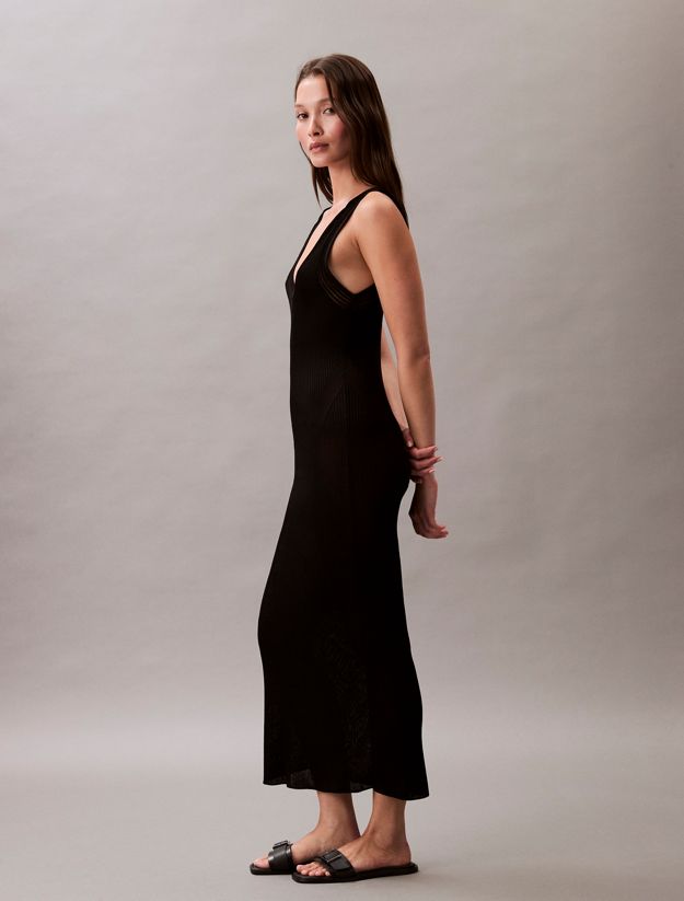 Knit Rib Sleeveless Dress