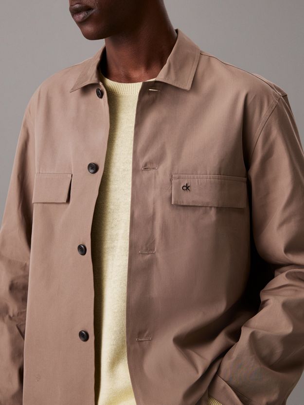 Boxy Twill Overshirt