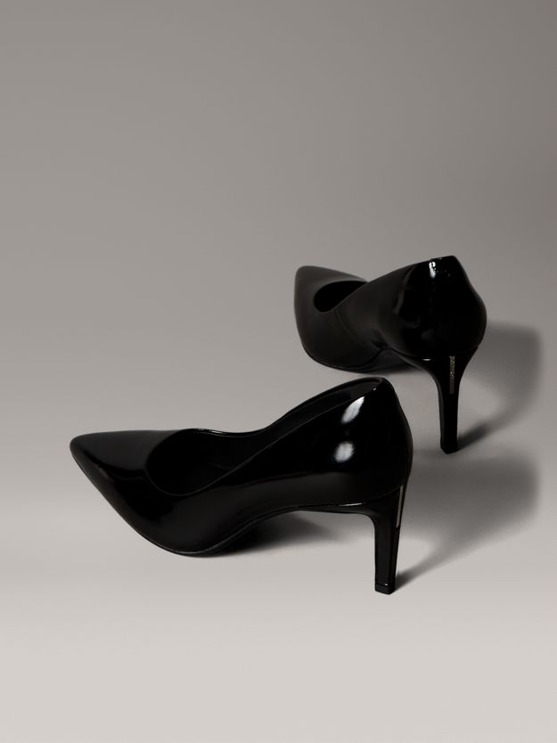 Leather Cushioned Stiletto Pumps