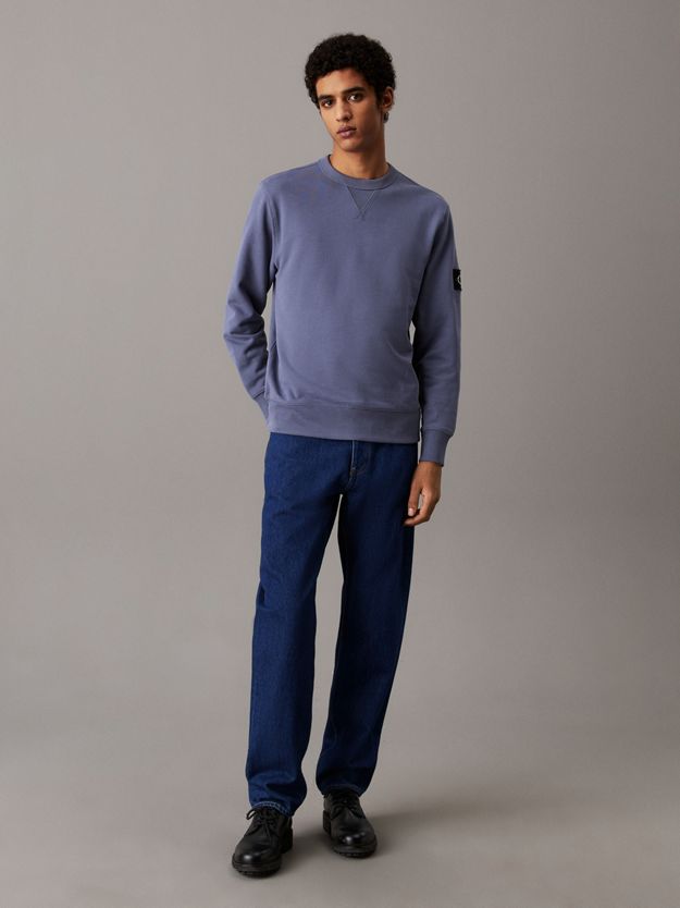 Cotton Terry Badge Sweatshirt