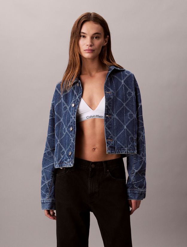 All-Over Logo Denim Jacket