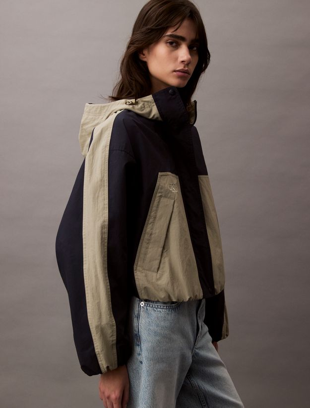 Two-Tone Ripstop Nylon Jacket