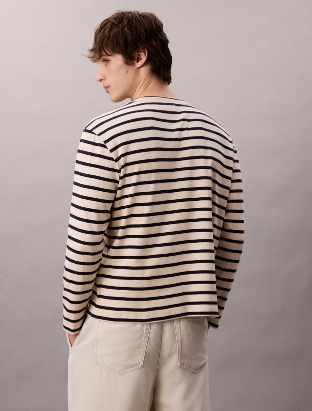 Compact Rib Stripe Easy Tee