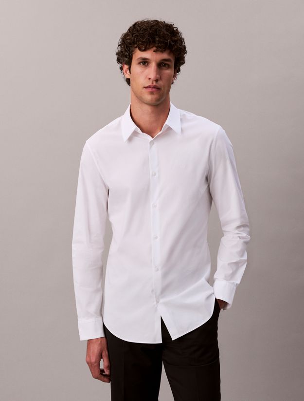 Slim Stretch Poplin Shirt