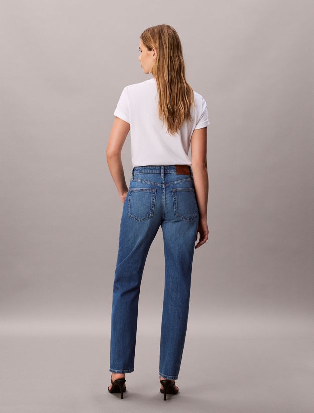 High Rise Straight Jeans