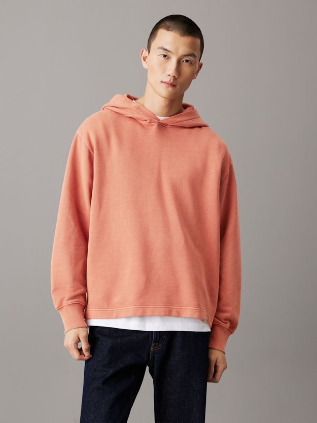 Relaxed Washed Cotton Hoodie