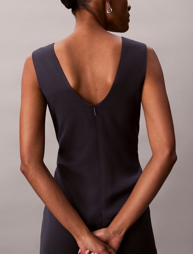 Mini Crepe Waterfall Dress