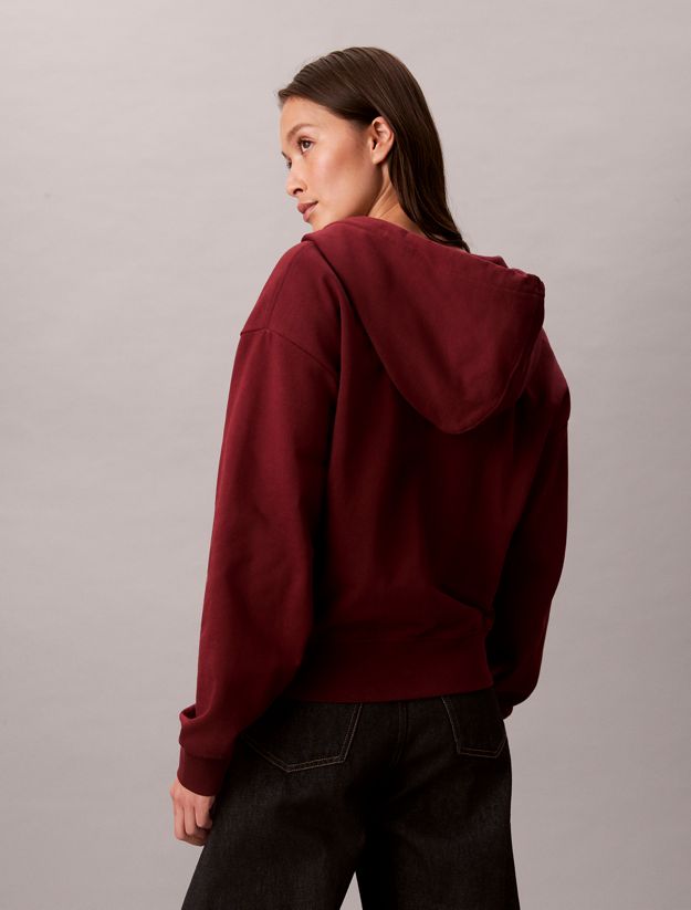 Monogram Zip Up Hoodie