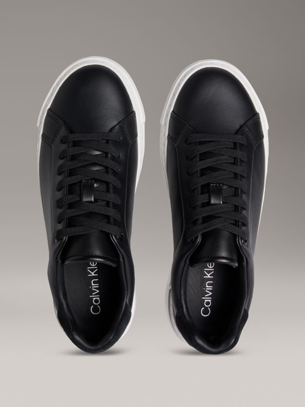 Leather Platform trainers