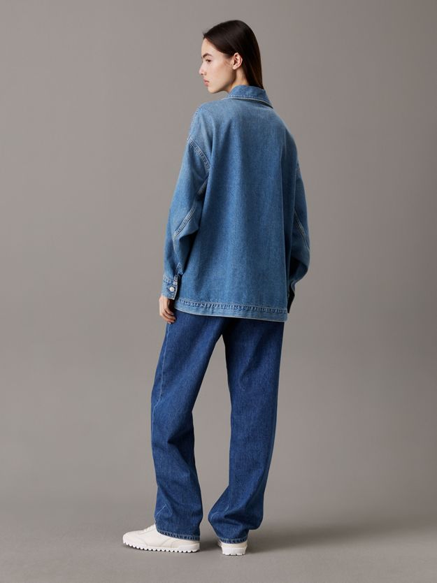 Relaxed Denim Shirt Jacket