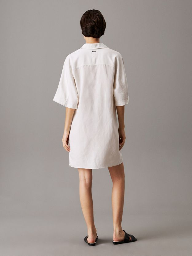 Linen Lyocell Shirt Dress