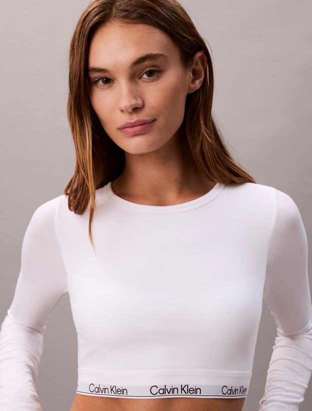 Long Sleeve T-shirt Bralette - Icon Cotton Modal