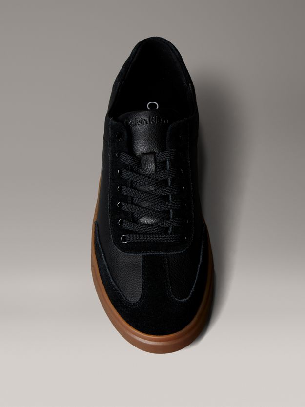 Leather Signature Logo Trainers