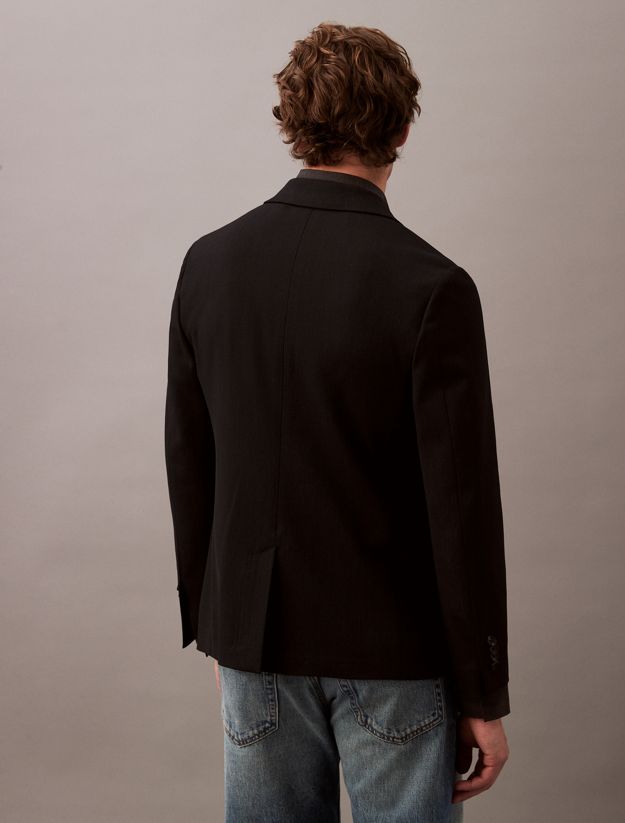 Slim Wool Gabardine Blazer