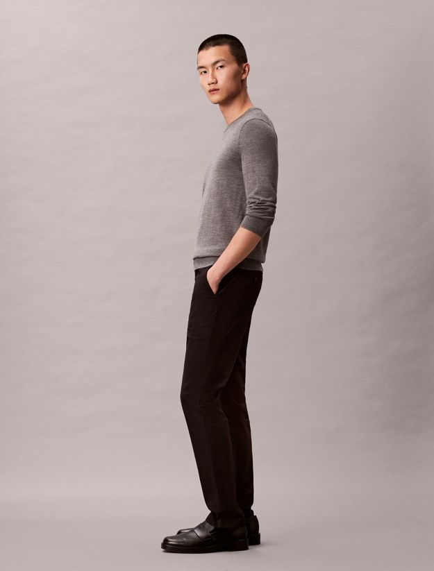 Slim Sateen Chino Trouser