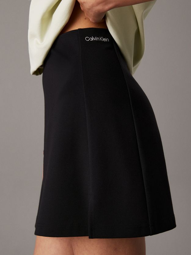 Milano Jersey A-line Mini Skirt