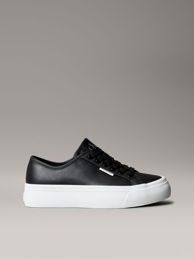 Leather Comfort Platform Trainers