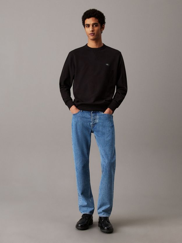 Cotton Terry Badge Sweatshirt