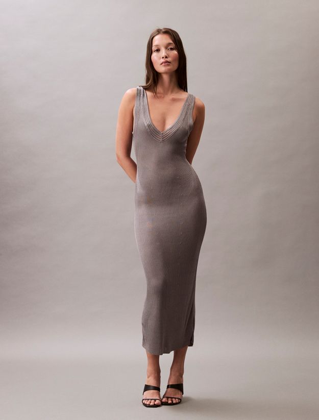Knit Rib Sleeveless Dress