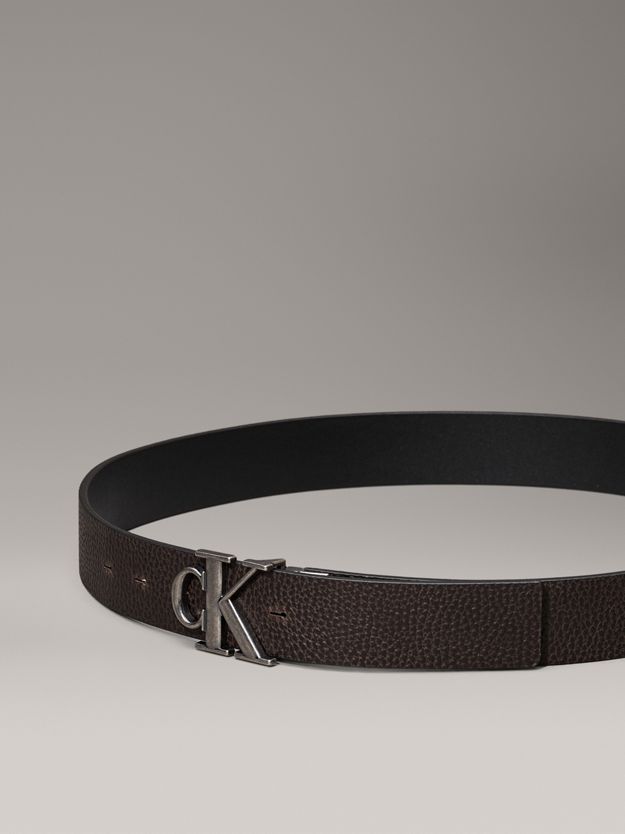 Leather Reversible Logo Belt