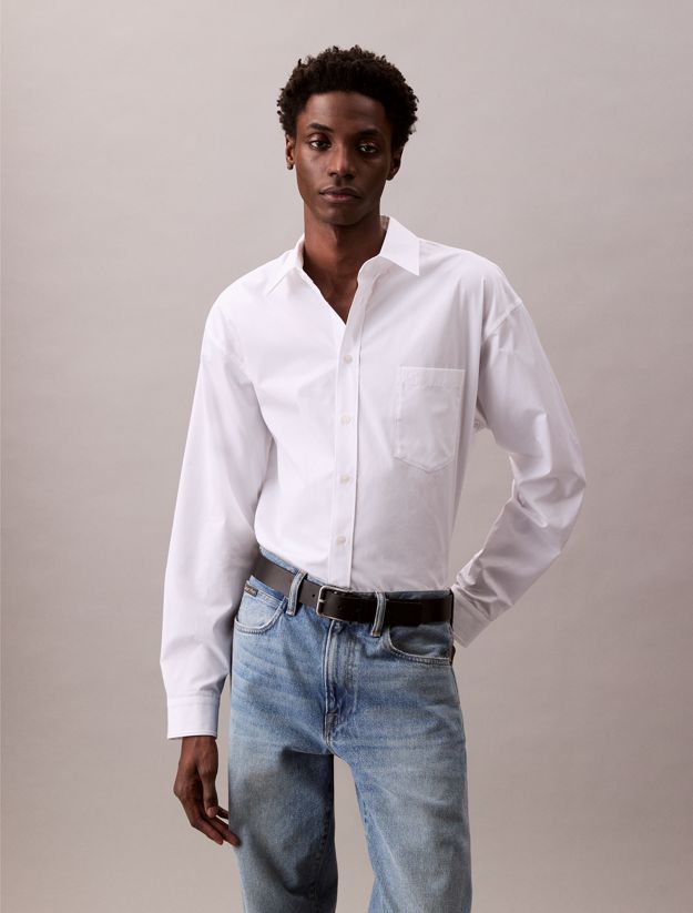 Cotton Relaxed Button-Down Shirt